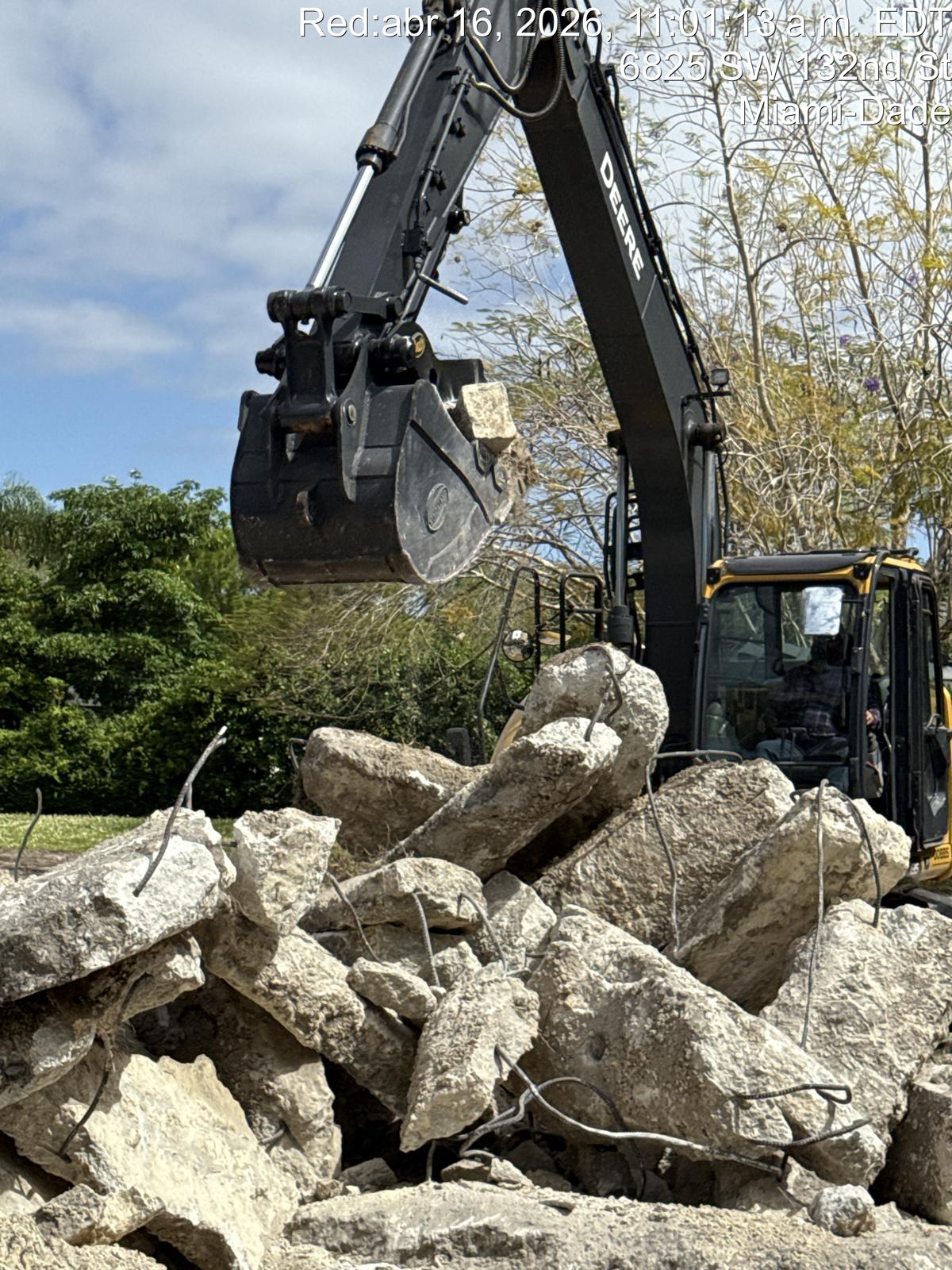 Excavator close-up